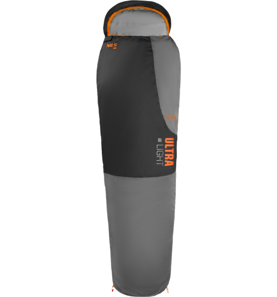 
NORTHIX, 
Sleeping Bag, Ultra Light, Gray-orange, Compact, 
Detail 1
