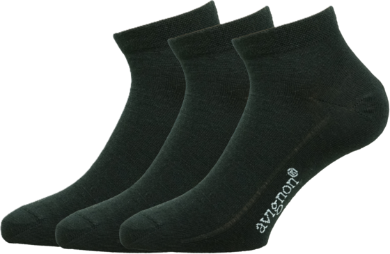 
AVIGNON, 
Sneaker Ull 3-pack L&aring;g Svart, 
Detail 1
