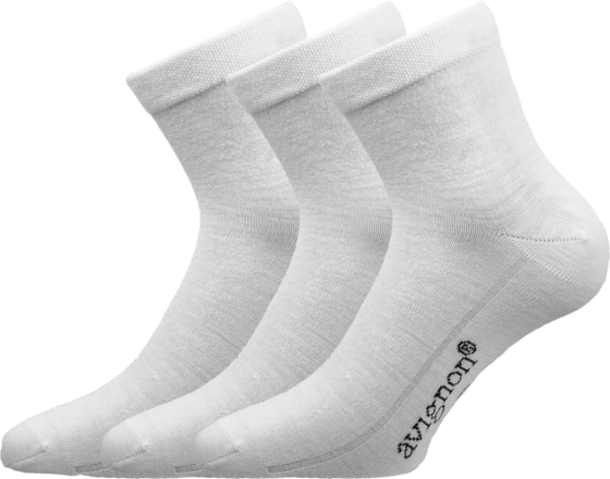 
AVIGNON, 
Sneaker Ull H&ouml;g Vit 3-pack, 
Detail 1
