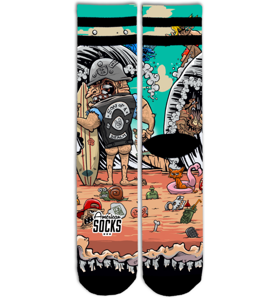 
AMERICAN SOCKS, 
Son Of A Beach - Mid High, 
Detail 1
