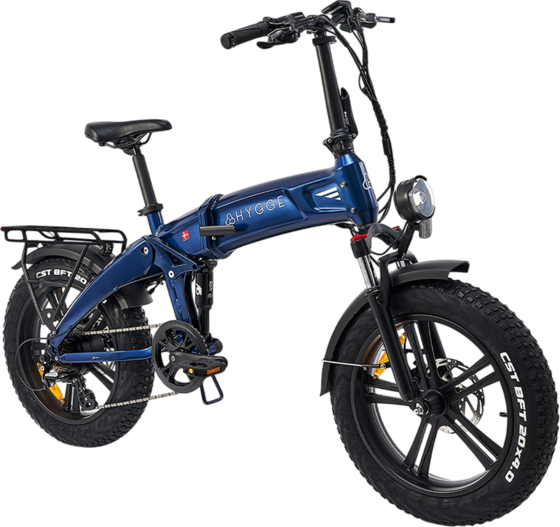 
HYGGE BIKES, 
Sor&oslash; 2026 - Folding Fat Tyre E-bike 48v 14.5ah - Royal Blue, 
Detail 1
