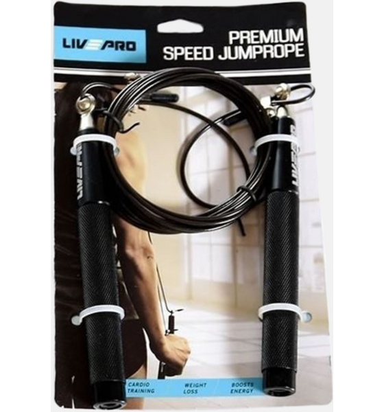 
LIVEPRO, 
Speed Jumprope Black Weighted 300g, 
Detail 1
