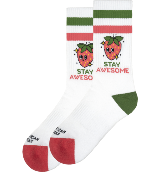 
AMERICAN SOCKS, 
Stay Awesome - Mid High, 
Detail 1
