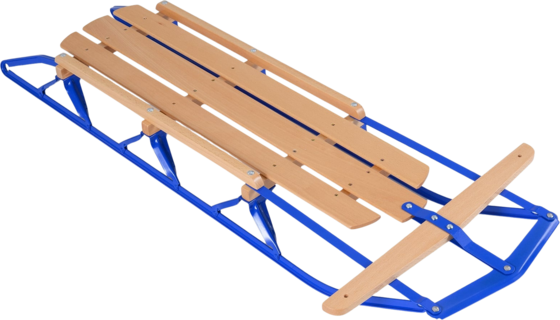 
NORTHIX, 
Steel  Wood Sled With Steering Bar &ndash; Blue, 150kg Capacity, 
Detail 1
