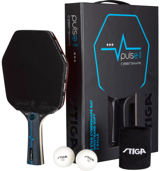 
STIGA, 
Stiga Pingis Set Pulse Box Ii 3-star Cybershape, 
Detail 1
