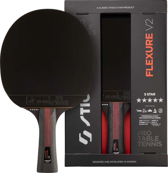 
STIGA, 
Stiga Pingisracket Flexure V2, 5-stj&auml;rnigt, 
Detail 1
