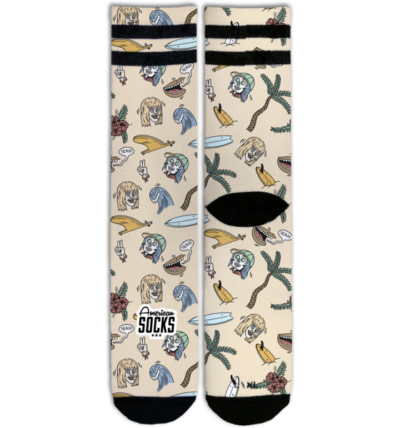 
AMERICAN SOCKS, 
Stinky Surfer - Mid High, 
Detail 1
