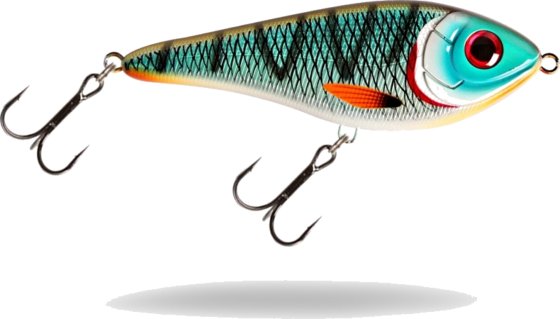 
STRIKE PRO, 
Strike Pro Buster Swim, Slow Sink, 13cm, 65g - Tiger Cichlid, 
Detail 1
