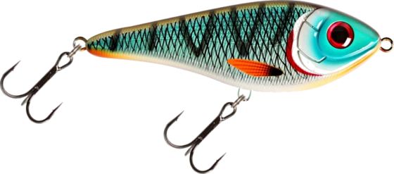 
STRIKE PRO, 
Strike Pro Buster Swim Jr, Slow Sink, 10,5cm, 40g - Tiger Cichlid, 
Detail 1
