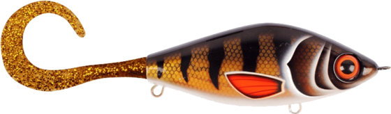 
STRIKE PRO, 
Strike Pro Guppie Jr, 11cm, 70g - Golden Perch - Gold / Gold Glitter, 
Detail 1

