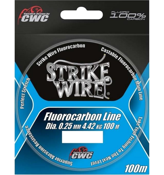 
STRIKE WIRE, 
Strike Wire Fluorocarbon, 0,22mm/3,36kg - 100m, Invisible, 
Detail 1
