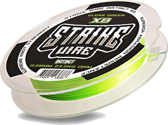 949997101101 STRIKE WIRE Strike Wire Instinct Braid X8, 0,36mm/ 30kg -135m, Gloss Green  Standard Detail