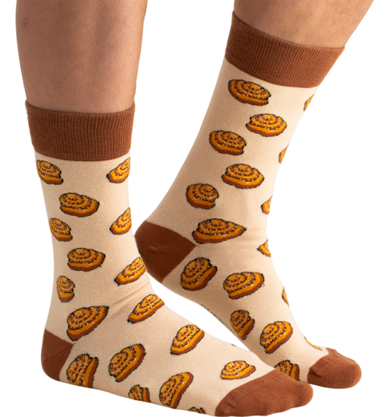 
SVENSK HUSMAN, 
Strumpor - Lyx Kanelbulle Brun, 
Detail 1
