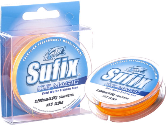 930018101101 SUFIX Sufix Ice Magic Neon Yellow/orange 50m 0,175mm 2,6kg  Standard Detail