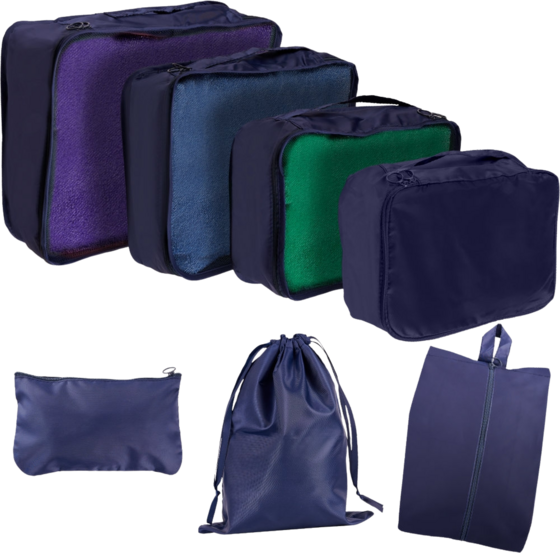 
B2X, 
Suitcase Organizers Travel Set 7 Pieces Clothes Storage Accessories Waterproof Bags Toiletry Bag Sho, 
Detail 1
