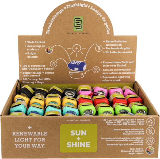 
ESSENTIAL ELEMENTS, 
Sun+shine Mini Flashlight, 
Detail 1
