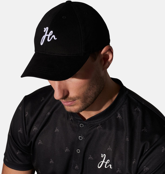 909962104101 HUMBLETON Svart Keps Med Broderad H-logo 909962104101 HUMBLETON Svart Keps Med Broderad H-logo Model01 Detail