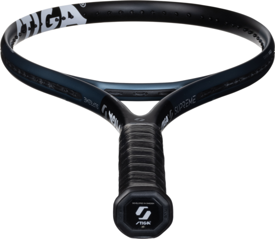 STIGA, Tennis Racket Supreme Black/blue Osträngat