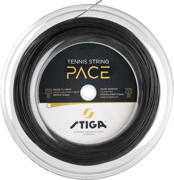 
STIGA, 
Tennis String Pace 220 M Reel Graphite - 1.25mm, 
Detail 1
