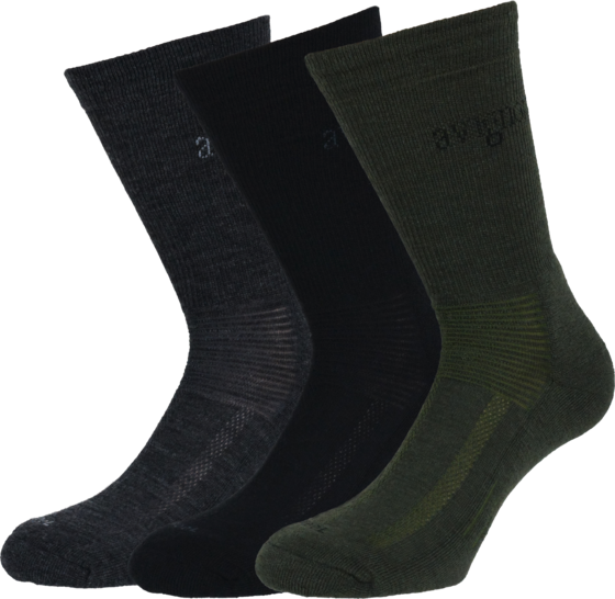 
AVIGNON, 
Terry Ull Mellan Tjock Ullstrumpa 3-pack Blandade F&auml;rger, 
Detail 1
