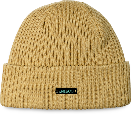 
JOHN HATTER, 
The Gentleman Beige - Beanie, 
Detail 1
