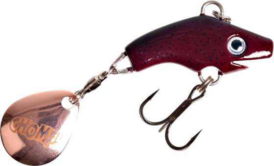 949804101101 THE PIG The Pig Jig Spin, 15g - Motoroil Pepper - Copper  Standard Detail