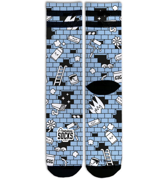 936312101102 AMERICAN SOCKS The Wall - Mid High  Standard Detail