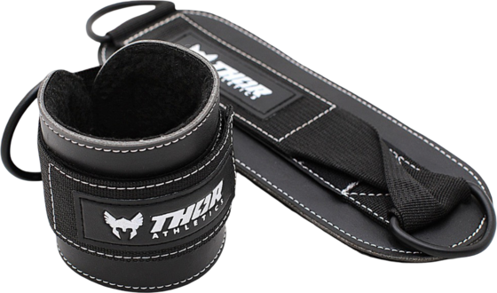
THOR ATHLETICS, 
Thor Athletics Ankle Straps &ndash; Leather Ankle Strap For Fitness And Cable Training &ndash; Black, 
Detail 1
