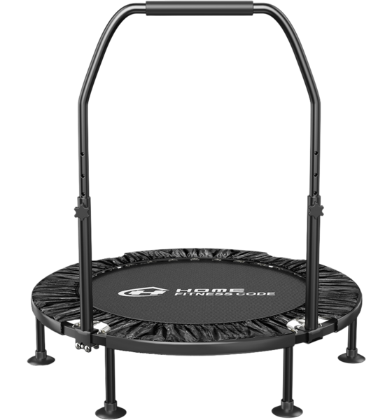
HOMEFITNESSCODE, 
Trampolin 102 Cm Med Justerbar Stång , Sugkoppsfötter – Säker Träning, 
Detail 1
