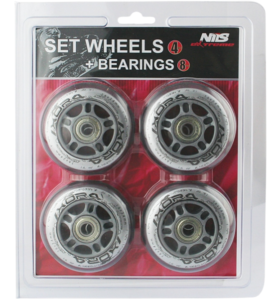 
NORTHIX, 
Transparent 76x24mm 82a Wheels  Abec-7 Bearings Set, 
Detail 1
