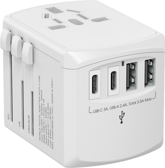 
XOOPAR, 
Travel Adaptator Tripper Grs Vit, 
Detail 1
