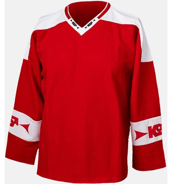 
KOSA, 
Two-tone Training Shirt Red/white, 
Detail 1
