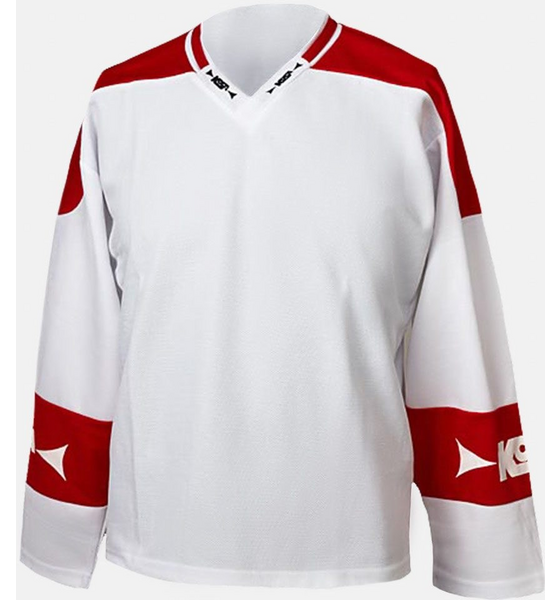 
KOSA, 
Two-tone Training Shirt White/red, 
Detail 1
