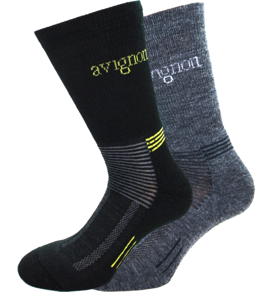 
AVIGNON, 
Ull Terry 2-pack Svart/gr&aring;, 
Detail 1
