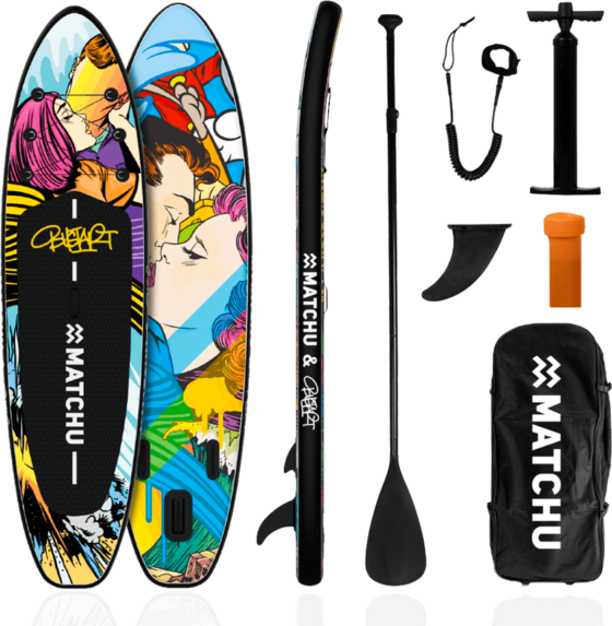 
MATCHU SPORTS, 
Uppbl&aring;sbar Sup Br&auml;da Bustart 320x81x15cm - Upp Till 150kg - Stand Up Paddle Board, 
Detail 1
