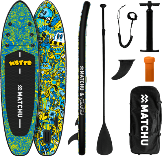 
MATCHU SPORTS, 
Uppbl&aring;sbar Sup Br&auml;da Wotto 320x81x15cm - Upp Till 150kg - Stand Up Paddle Board, 
Detail 1
