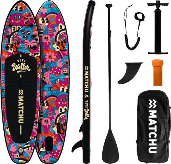 
MATCHU SPORTS, 
Uppbl&aring;sbar Sup Br&auml;da Yeye Weller 320x81x15cm - Upp Till 150kg - Stand Up Paddle Board, 
Detail 1
