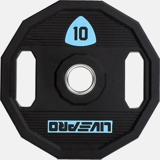 
LIVEPRO, 
Urethane Hex Training Plate 10kg, 
Detail 1
