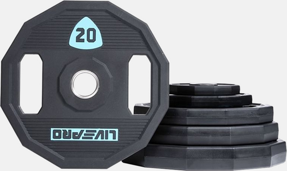 LIVEPRO, Urethane Hex Training Plate 10kg