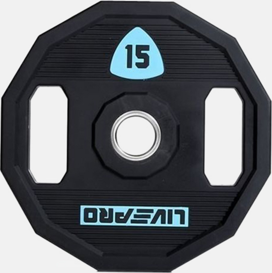 
LIVEPRO, 
Urethane Hex Training Plate 15kg, 
Detail 1
