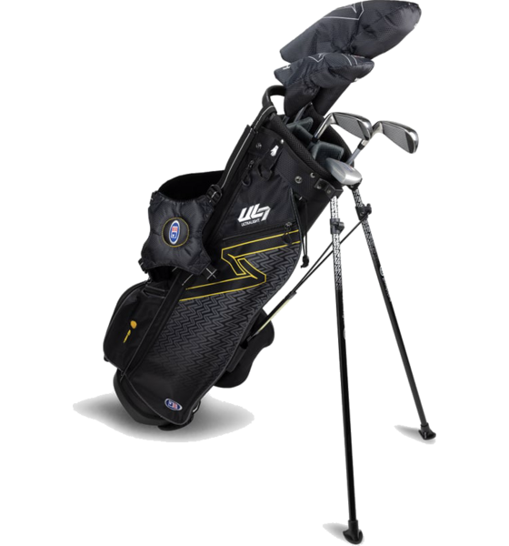 
US KIDS, 
Us Kids Lh Ul7 63 5 Club Stand Set, All Graphite, Black/gold Bag, 
Detail 1
