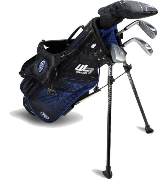 944729101101 US KIDS Us Kids Ul7 45 4 Club Stand Set, All Graphite, Black/blue Bag  Standard Detail