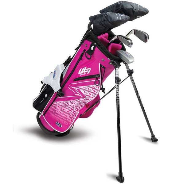 
US KIDS, 
Us Kids Ul7 51 5 Club Stand Set, All Graphite, Pink/white/blk Bag, 
Detail 1
