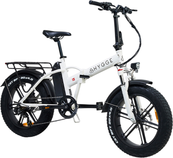 
HYGGE BIKES, 
Vester 2026 - Folding Fat Tyre E-bike 48v 14ah - Heron White, 
Detail 1
