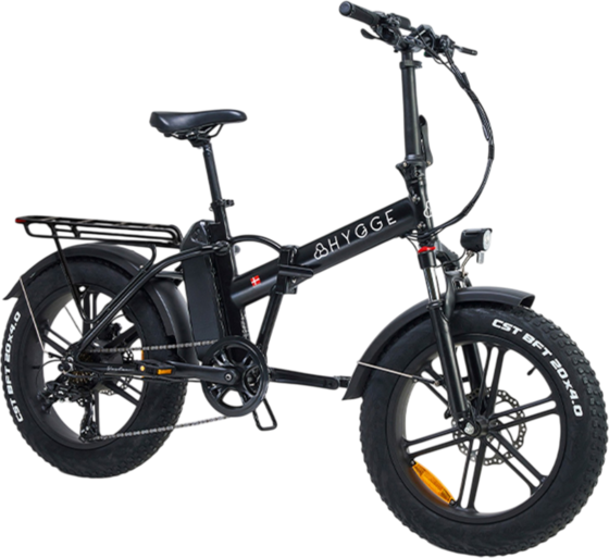 
HYGGE BIKES, 
Vester 2026 - Folding Fat Tyre E-bike 48v 14ah - Onyx Black, 
Detail 1
