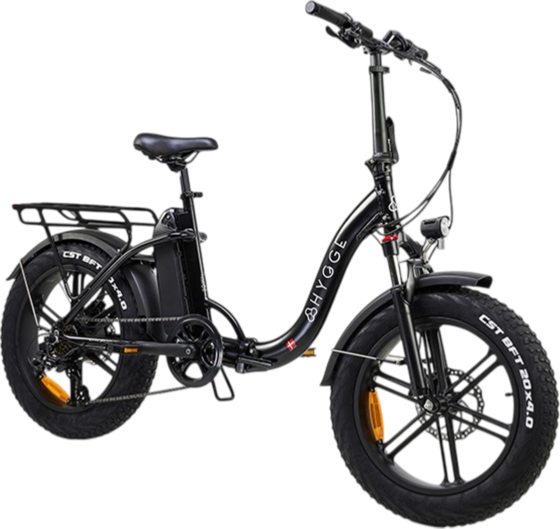 
HYGGE BIKES, 
Vester Step 2026 - Folding Fat Tyre E-bike 48v 14ah - Onyx Black, 
Detail 1
