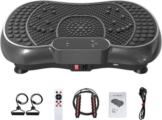 
HOMEFITNESSCODE, 
Vibration Plate &ndash; 99 Speeds, 15 Programs, Remote Control, 
Detail 1
