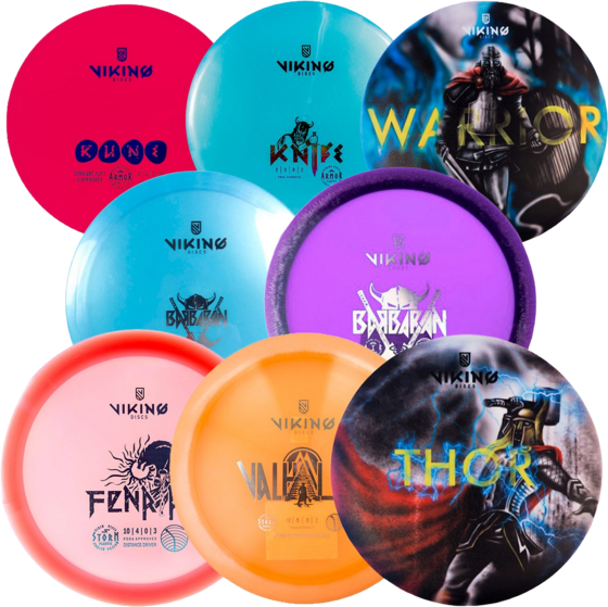
VIKING DISCS, 
Viking Discs Mayhem 8-disc Set, 
Detail 1
