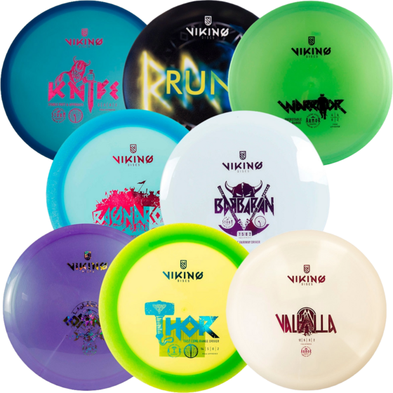 
VIKING DISCS, 
Viking Discs Pro Tour 8-disc Set, 
Detail 1
