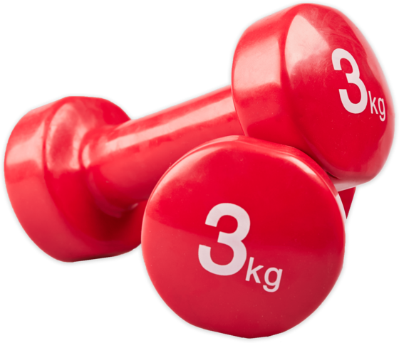 
MATCHU SPORTS, 
Vinylhantelsats Per 2 St - 3 Kg - R&ouml;d, 
Detail 1
